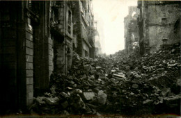 Brest * Carte Photo * La Rue Jean Macé * Bombardements 39/45 Ww2 * Décembre 1944 - Brest