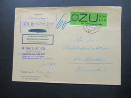 DDR 1966 Dienst ZU / Mit Zustellungsurkunde Nr.2 Bezirksgericht Gerichtsvollzieher Karl-Marx-Stadt ZKD Geschwärzt - Altri & Non Classificati