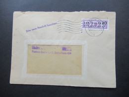 DDR 1956 Dienst ZKD Nr.7 EF Maschinenstempel Berlin O 17 / Bitte Neue Anschrift Beachten - Other & Unclassified