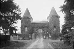 PN - 31 - HAUTE-VIENNE - CROMAC - Entrée Du Chateau De Lascroux- Original Unique - Plaques De Verre