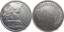 France - IVe République - 100 Francs Cochet 1955 Ruban Large - TTB+/AU50 - Fra4250 - 100 Francs