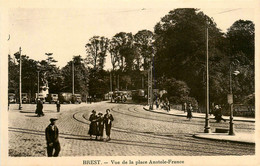 Brest * Vue De La Place Anatole France * Tramway Tram - Brest