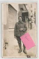 Carte Photo Metz 57 Moselle Chasseur Alpin 30 Bca Au Col , A Localiser Devant Tabac - Zu Identifizieren