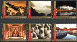 ONU Vienne 2013 - Unesco Patrimoine Mondial Chine - 6 Timbres Détachés De Carnet De Prestige ** - Ungebraucht