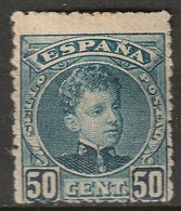 Spain 1901 Sc 283  MH* Disturbed Gum/toned - Nuevos