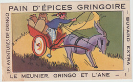 Buvard - Pain D'épices Gringoire . Les Aventures De Gringo - Le Meunier , Gringo Et L'Ane - 1 - Honigkuchen-Lebkuchen
