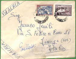 98751 - ARGENTINA - POSTAL HISTORY - Airmail COVER To ITALY  1956   WATERFALLS - Lettres & Documents