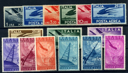 Italia (aéreo) Nº 113/21, 123/8. Año 1945/7 - Posta Aerea