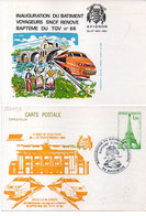 Entier Postal (Tour Eiffel) - Inauguration Baptème D' Un TGV (N° 66)- Illustration   (121701) - Bijgewerkte Postkaarten  (voor 1995)