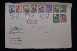 DANEMARK - Enveloppe Commerciale En Recommandé De Copenhague Pour La Tunisie En 1955 - L 98849 - Storia Postale