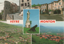 63 VEYRE- MONTON  (PUY- DE- DÔME)   MULTIVUES. VIERGE. VUES GENERALES..MONTEE DU BAILLY.. PLACE DU MONUMENT ...C3885 - Veyre Monton