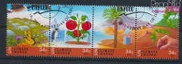 UNO - New York 884-887 Viererstreifen (kompl.Ausg.) Gestempelt 2001 Klimaänderung (9628322 - Used Stamps