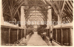 CHICHESTER THE ENTRANCE HALL ST MARYS HOSPITAL OLD B/W POSTCARD SUSSEX - Chichester