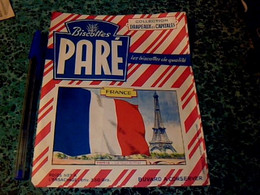 Publicité Buvard Biscottes Parè Collection Drapeaux Et Capitale France Paris Tour Eiffel - B
