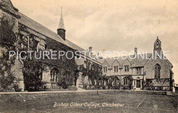 CHICHESTER BISHOP OTTERS COLLEGE OLD B/W POSTCARD SUSSEX - Chichester