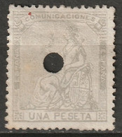 Spain 1873 Sc 198  Telegraph Cancel - Usados