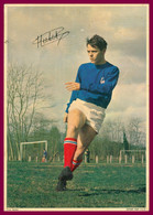 Autographe Yves HERBET - U.A Sedan - Torcy 1966 - World Championship - Footballeur Foot - Offert Par CALTEX - Photo ARON - Affiches
