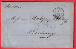 LETTRE DE BAHIA BRESIL 1861 VOIE ANGLAISE TAXE ANGLAISE POUR BORDEAUX BRASIL - Voorfilatelie