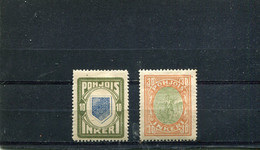 Ingrie 1920 Yt 8-9 * - 1919 Finnische Besatzung