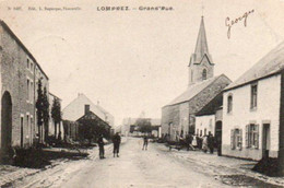 Lomprez  Grand'rue Animée Voyagé  En 1904 - Wellin