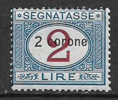 DALMAZIA 1922 SEGNATASSE D'ITALIA SOPRASTAMPATI SASS. 3  MLH VF - Dalmazia