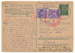 CP D'un Prisonnier Allemand - Dépot N° 104 De MULHOUSE - 1946 - Guerre De 1939-45