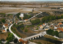 / CPSM FRANCE 89 "Guillon, Vue Aérienne Du Pont Sur Le Serein" - Guillon