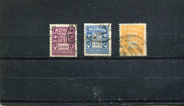 Norvège 1923-24 Yt 9-11 - Used Stamps