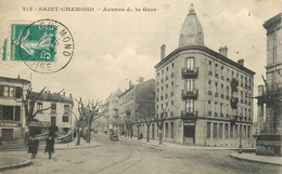 CPA FRANCE 42 "Saint Chamond, Avenue De La Gare" - Saint Chamond