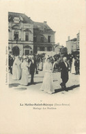 / CPA FRANCE 79 "La Mothe Saint Heraye, Mariage Des Rosières" - La Mothe Saint Heray