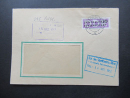 1957 Dienst ZKD Nr.7 EF VEB Farbenfabrik Wolfen Kreis Bitterfeld /Rat Des Stabezirks Mitte Poststelle Berolinahaus - Other & Unclassified