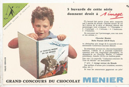 JC , Buvard , Grand Concours Du Chocolat MENIER , N° 5,  Frais Fr 1.75 E - Andere & Zonder Classificatie