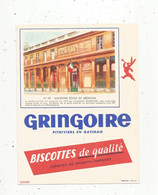 JC , Buvard , Biscottes GRINGOIRE , N° 93, Ancienne école De Médecine ,PARIS,  Frais Fr 1.75 E - Autres & Non Classés