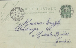 1913- C P E P 5 C  Oblit. MAXULA-RADES  - Courrier Local - Cartas & Documentos