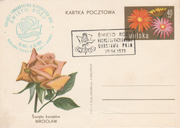 POLOGNE 1971 ENTIER EXPO FLORALE DE VARSOVIE - Maschinenstempel (EMA)