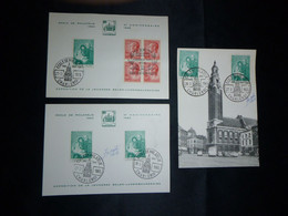 BELG.1965 1327 : "  3 Cards école De Philatélie Charleroi Exposition De La Jeunesse Belgo-luxembourgeoise " - Cartas Commemorativas