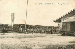 Nuits Sous Ravières * Passage D'australiens * Militaires Militaria * Train Gare Ligne Chemin Fer * Australie Australia - Autres & Non Classés