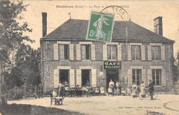 CPA 10 BUCHERES LA PLACE ET LE CAFE DOSNON - Sonstige & Ohne Zuordnung