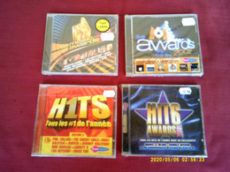 LOT DE 4 CD  COMPILATION    AWARDS  2001 + 2002 + 2003  + HITS DE L'ANNEE  VOL 2 - Compilations