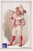 Première Cigarette Chromo Coëz Roubaix C. 1890 Moka Leroux Orchies Enfant Tabac Fumée Fumeur Mode Victorien A50-18 - Thé & Café