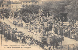 CPA 10 TROYES 12 SEPTEMBRE 1909 1ere FETE DE LA BONNETERIE CHAR DE LA BOUCHERIE ET DE LA CHARCUTERIE - Troyes