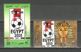 Egypt - 2003 - ( Egypt’s Bid For Hosting 2010 World Cup Soccer Championships ) - Set Of 2 - MNH (**) - 2010 – Zuid-Afrika