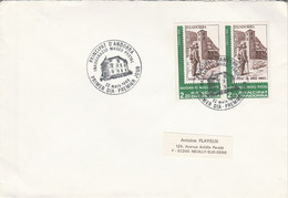 ANDORRE 1986 LETTRE FDC POUR LA FRANCE - Cartas & Documentos