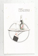 Menu , 185 X 115 Mm, Champagne , Mariage ,4 Pages , 1991, 2 Scans, Frais Fr 1.75 E - Menus
