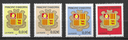 Andorre Français N° 555-558 - Ongebruikt