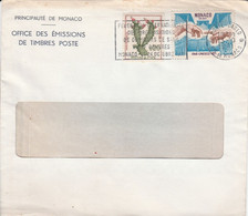 MONACO AFFRANCHISSEMENT COMPOSE SUR LETTRE POUR LA FRANCE 1971 - Brieven En Documenten