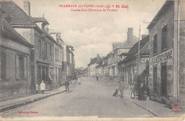 CPA 10 VILLEMAUR SUR VANNE GRANDE RUE DIRECTION DE TROYES - Sonstige & Ohne Zuordnung