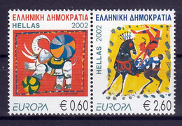Griekenland Europa Cept 2002 Type A Paar Postfris M.n.h. - 2002