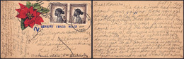 Congo Belge - N°237 X2 Sur CP Décorée De Coquilhatville 27/10/44 + Censure > Indianapolis Suivi Washington (USA) - Covers & Documents
