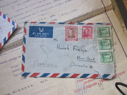 New Zealand  By Air Mail To Novi Sad 1957 - Luftpost